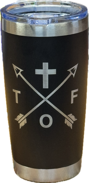 20 oz Mug with Trail of Faith Outdoors Logo