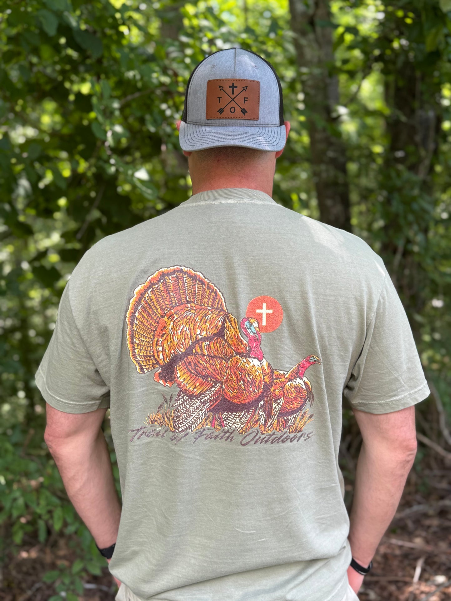 Turkey Comfort Colors w/pocket Short Sleeve T-Shirt Sandstone Color