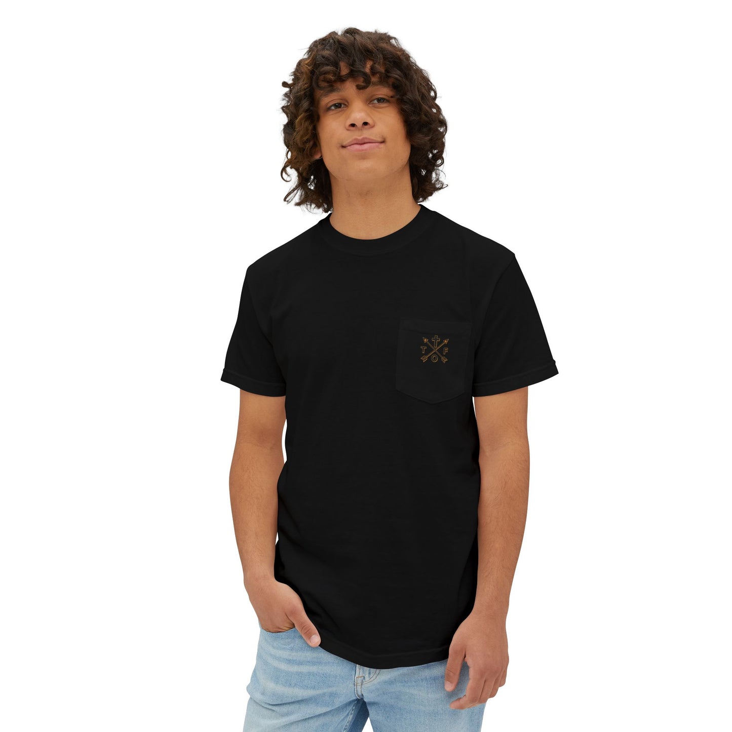 Hold The Line Pocket T‑Shirt — 'Hold the Line, Stand Your Ground' Graphic Tee