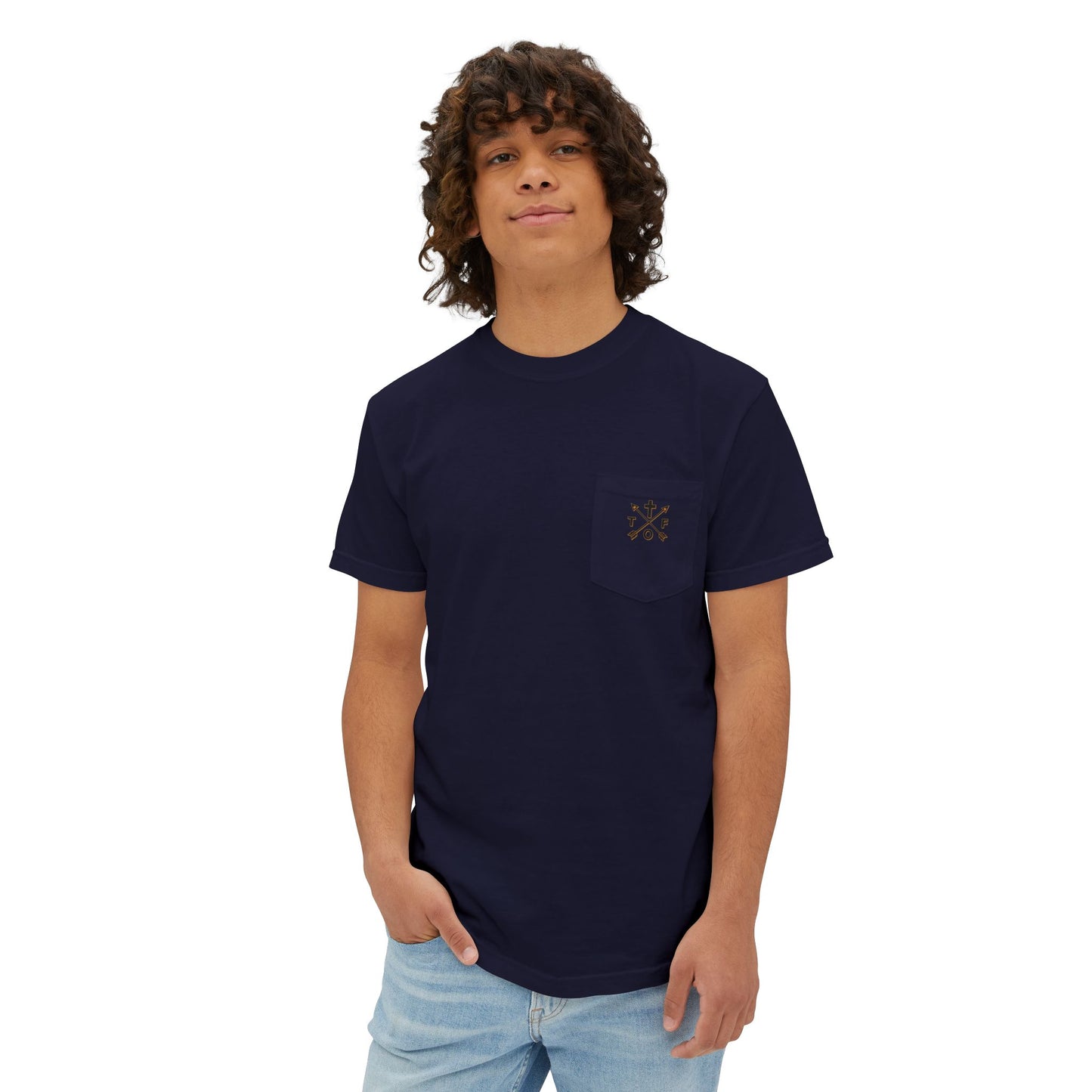 Hold The Line Pocket T‑Shirt — 'Hold the Line, Stand Your Ground' Graphic Tee