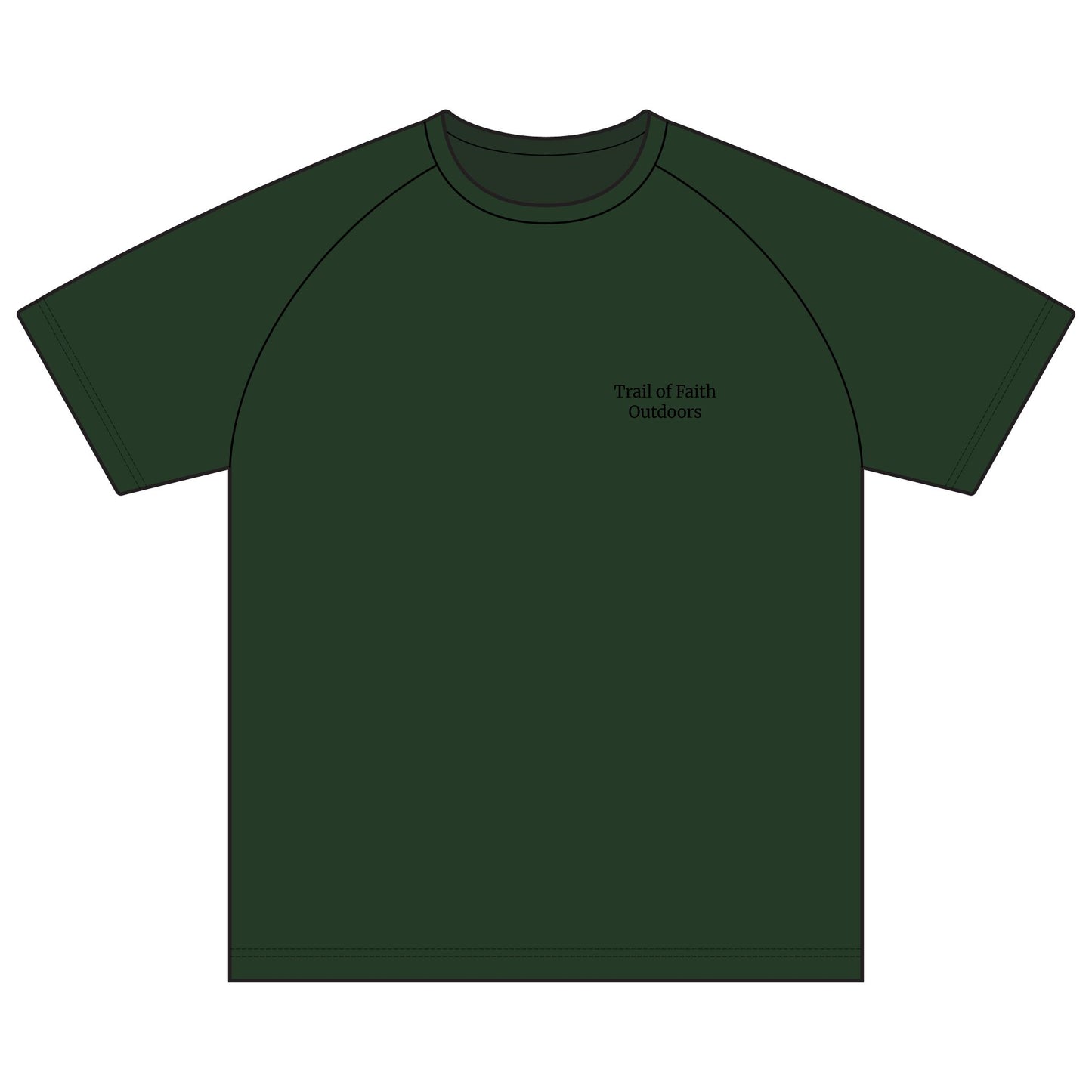 Trail of Faith Raglan T‑Shirt — Cross & Arrows Christian Tee