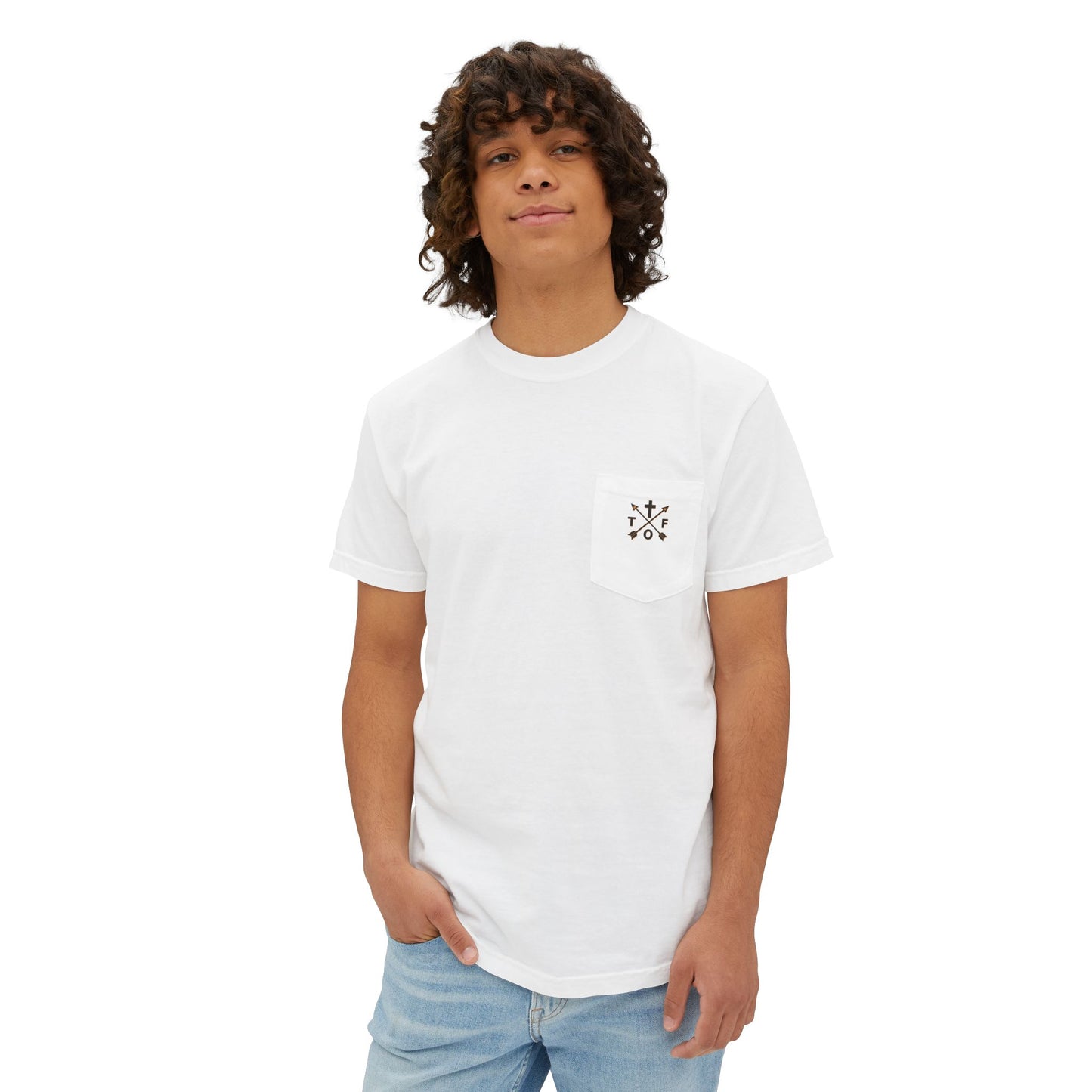 Hold The Line Pocket T‑Shirt — 'Hold the Line, Stand Your Ground' Graphic Tee