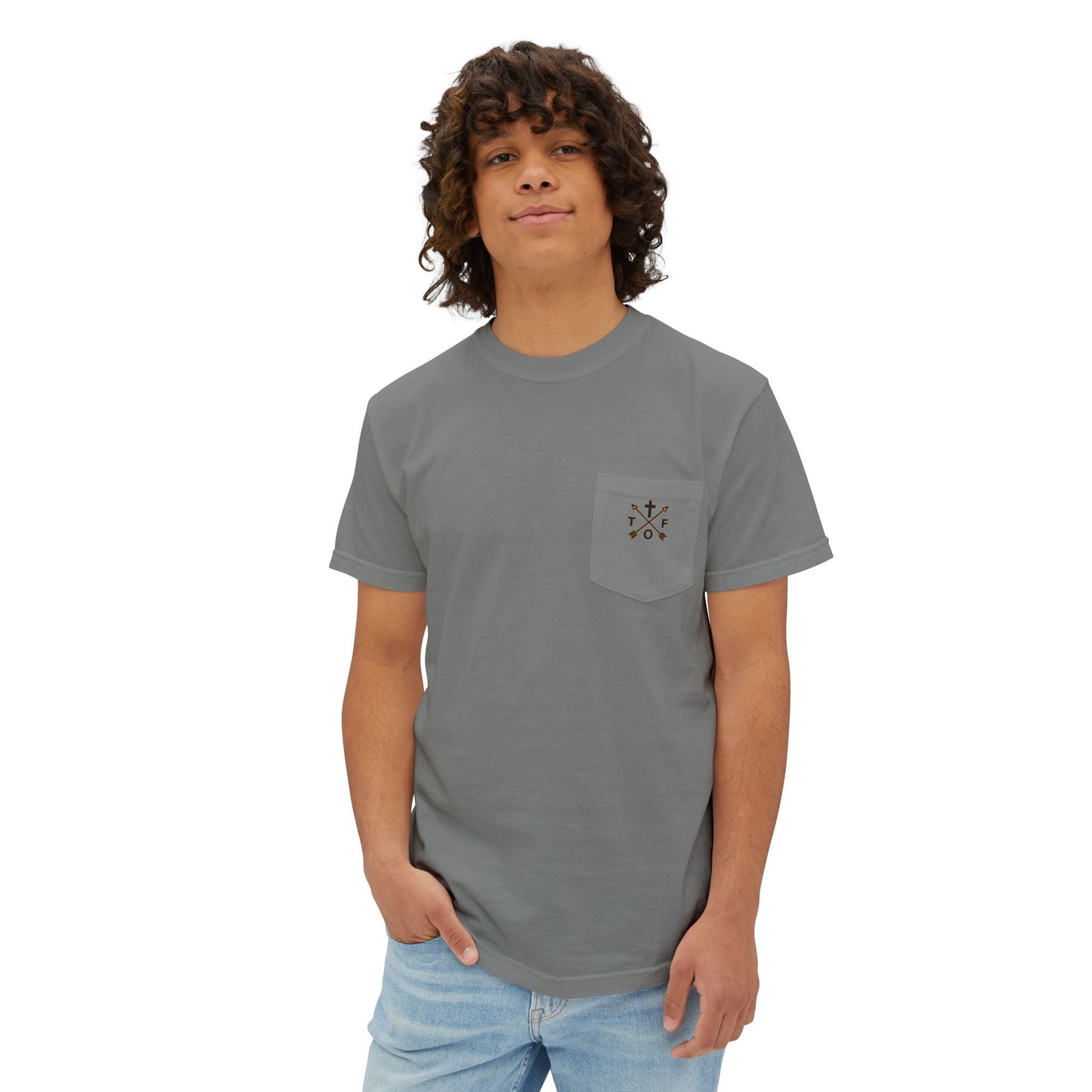Hold The Line Pocket T‑Shirt — 'Hold the Line, Stand Your Ground' Graphic Tee