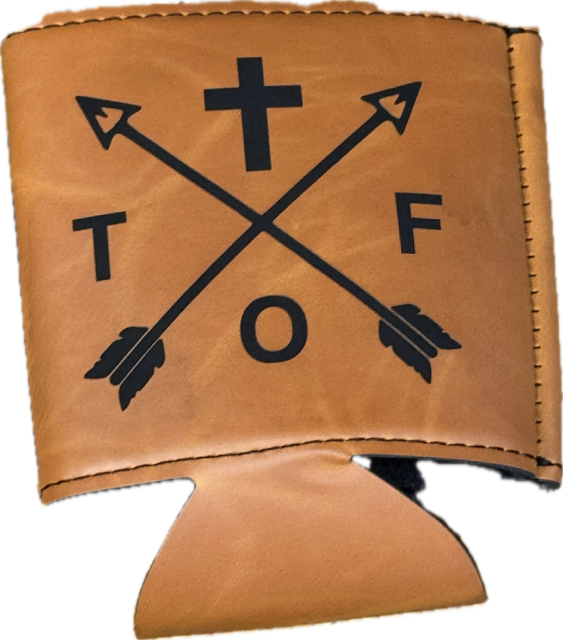 Leather Can Duster Trail of Faith Logo