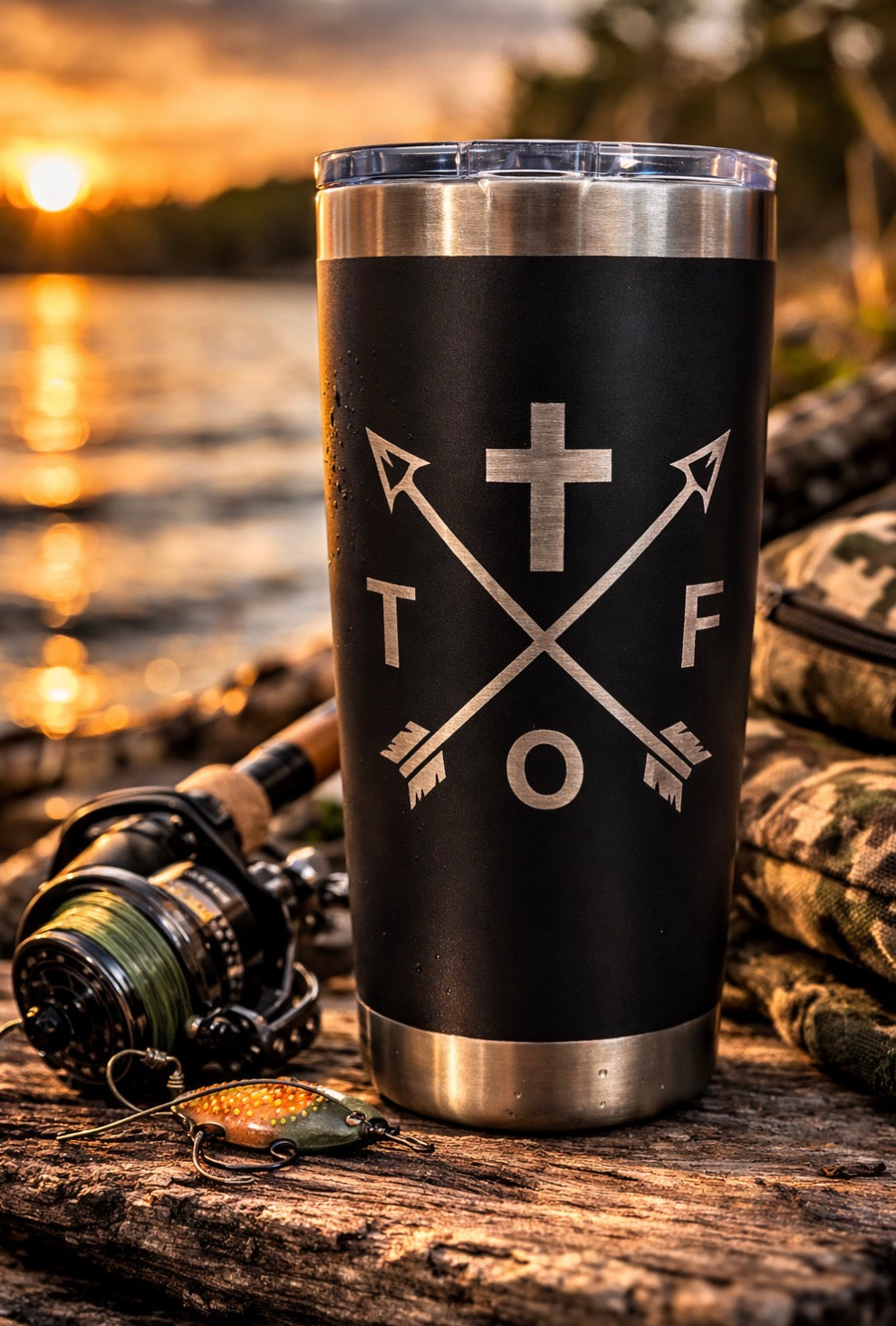 20 oz Mug with Trail of Faith Outdoors Logo